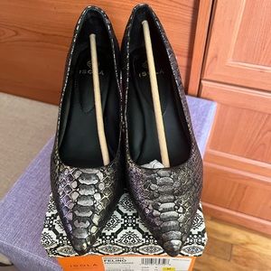 Isola Metallic Block Heels size 8